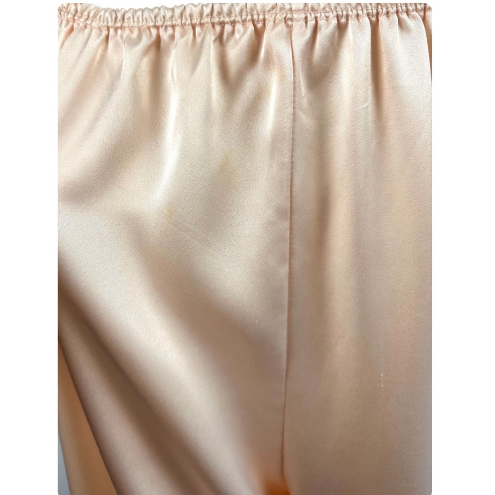 Vintage Marks & Spencer Two Piece Shirt and Pants Satin Set in Blush Pink - M/L - Picture 10 of 10